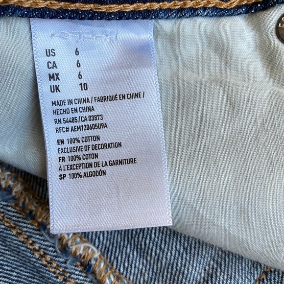 American Eagle outfitters denim blue jean shorts size 6 - Picture 6 of 10